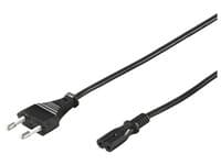 MicroConnect Power Cord Notebook - Strømkabel - 2-pole (hunn) til 2-pole (hann) - 5 m - svart - for NEC NP300, NP305, NP310, NP400, NP405, NP410, NP5