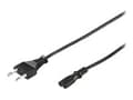 Miniatyrbilde 1 av 5: MicroConnect Power Cord Notebook - Strømkabel - 2-pole (hunn) til 2-pole (hann) - 5 m - svart - for NEC NP300, NP305, NP310, NP400, NP405, NP410, NP5
