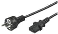 Miniatyrbild 2 av 5: goobay NK 106 S - Strömkabel - power IEC 60320 C13 till CEE 7/7 (hane) - AC 250 V - 2 m - svart