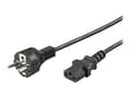 Miniatyrbild 1 av 5: goobay NK 106 S - Strömkabel - power IEC 60320 C13 till CEE 7/7 (hane) - AC 250 V - 2 m - svart