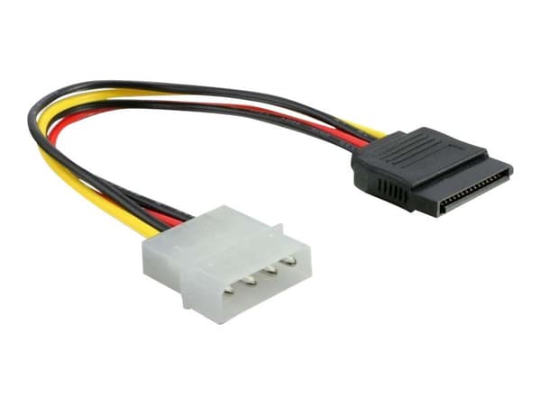 Delock - Strømkabel - SATA-strøm (hann) til 4-pin intern strøm (hann) - 15 cm