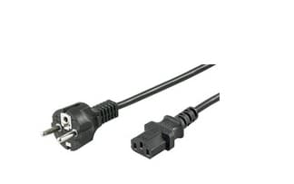MicroConnect - Strømkabel - IEC 60320 - 10 m - svart