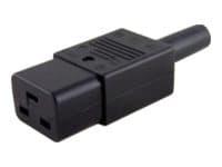 MicroConnect - Strømkontakt - IEC 60320 C19 - svart