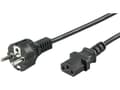 Miniatyrbilde 4 av 4: MicroConnect - Strømkabel - power CEE 7/7 (hann) til power IEC 60320 C13 - AC 250 V - 10 A - 1 m - svart