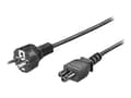 Miniatyrbilde 1 av 5: MicroConnect - Strømkabel - IEC 60320 C5 til power CEE 7/7 (hann) - 1.8 m - svart