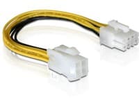 Delock - Strømkoblingsadapter - 4-pin ATX12V (hann) til 8-pins EPS12V (hunn) - 15 cm
