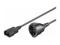 Miniatyrbilde 3 av 5: MicroConnect PowerCord - Strømkabel - IEC 60320 C14 til power CEE 7/7 (hunn) - AC 250 V - 1.5 m - svart