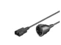 Miniatyrbilde 4 av 5: MicroConnect PowerCord - Strømkabel - IEC 60320 C14 til power CEE 7/7 (hunn) - AC 250 V - 1.5 m - svart