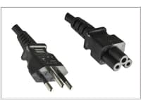 MicroConnect - Strømkabel - IEC 60320 C5 til NBR 14136 (hann) - 1.8 m - svart - Brasil