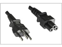 MicroConnect - Strømkabel - IEC 60320 C5 til NBR 14136 (hann) - 1.8 m - svart - Brasil