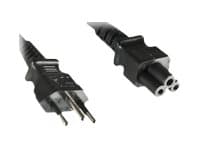 MicroConnect - Strømkabel - IEC 60320 C5 til NBR 14136 (hann) - 1.8 m - svart - Brasil
