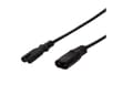 Miniatyrbilde 3 av 5: LogiLink 2m, IEC 60320-C8/IEC 60320-C7, 2m, C8 tilkoblinger, C7 tilkoblinger