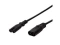Miniatyrbilde 5 av 5: LogiLink 2m, IEC 60320-C8/IEC 60320-C7, 2m, C8 tilkoblinger, C7 tilkoblinger