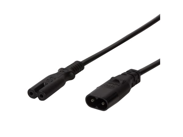 LogiLink 2m, IEC 60320-C8/IEC 60320-C7, 2m, C8 tilkoblinger, C7 tilkoblinger