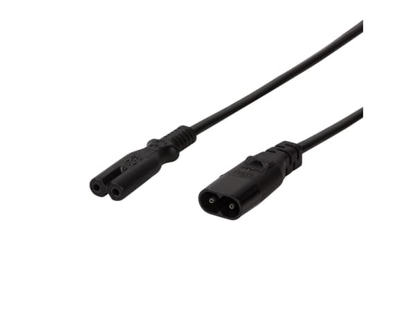 LogiLink 2m, IEC 60320-C8/IEC 60320-C7, 2m, C8 tilkoblinger, C7 tilkoblinger