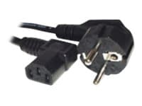 MicroConnect PowerCord - Virtajohto - IEC 60320 til IEC 60320 C13 - 3 m - 90° stikforbindelse - lajittelu