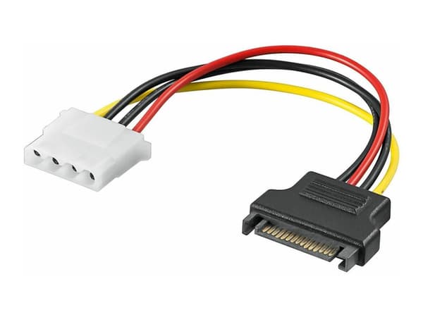 MicroConnect - Strømadapter - 4-pin intern strøm (hunn) til SATA-strøm (hunn)