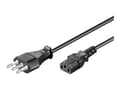 Miniatyrbilde 1 av 5: MicroConnect - Strømkabel - type L (hann) til power IEC 60320 C13 - AC 250 V - 10 A - 3 m - svart - Italia