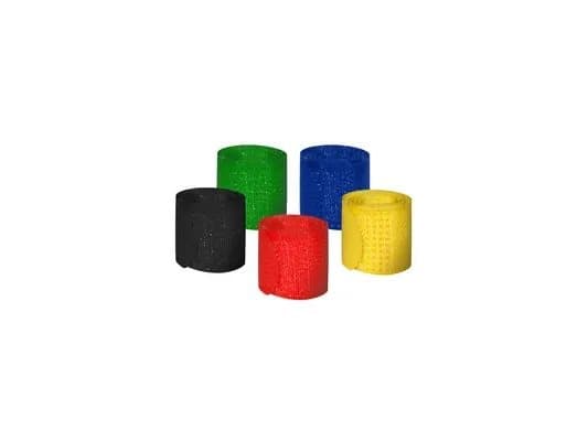 MediaRange MRCS302, Borrelås-kabelbånd, Nylon, Sort, Blå, Grønn, Rød, Gult, 215 mm, 16 mm, 5 stykker