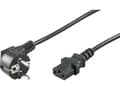 Miniatyrbilde 4 av 4: MicroConnect - Strømkabel - power IEC 60320 C13 rett til power CEE 7/7 (hann) vinklet - AC 250 V - 10 A - 10 m - svart