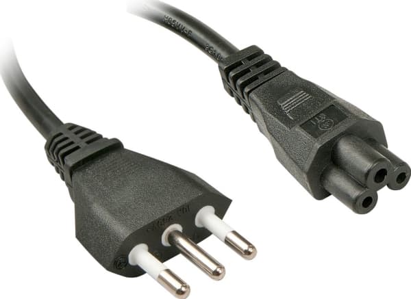 Lindy 2m, CEI23-16-VII - IEC 320 C5 Sort C5 kopling