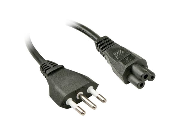 Lindy 2m, CEI23-16-VII - IEC 320 C5 Sort C5 kopling