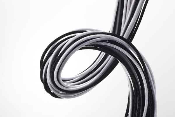 Phanteks Extension Cables Combo, 0,5 m, Rett, Rett, Sort, Hvit, Hovedkort, RoHS