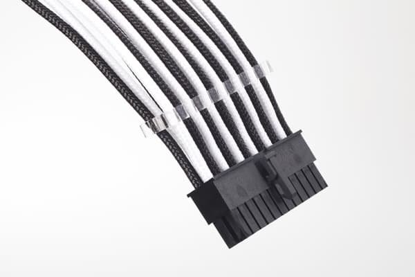 Phanteks Extension Cables Combo, 0,5 m, Rett, Rett, Sort, Hvit, Hovedkort, RoHS