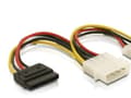Miniatyrbilde 3 av 5: Delock - Strømkabel - SATA-strøm (hann) til 4-pin intern strøm (hann) - 10 cm - for P/N: 89273