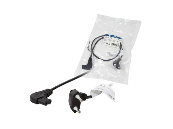 LogiLink 0,75m, CEE 7/16/IEC 60320-C7, 0,75m, CEE7/16, C7 tilkoblinger