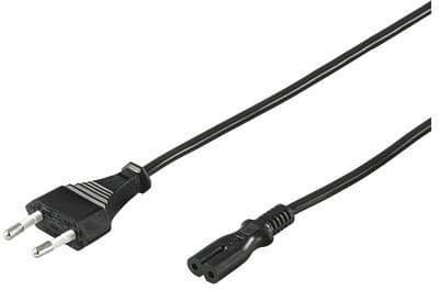 MicroConnect - Strømkabel - Europlug (hann) til power IEC 60320 C7 - AC 250 V - 2.5 A - 50 cm - svart