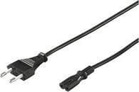 MicroConnect - Strømkabel - Europlug (hann) til power IEC 60320 C7 - AC 250 V - 2.5 A - 50 cm - svart