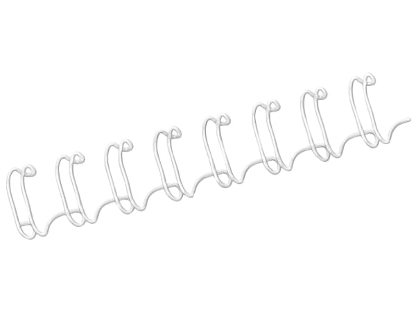 Fellowes - 6 mm - 297 mm - 34 ringer - A4 (210 x 297 mm) - 35 ark - hvit - 100 stk bindestreng - for Fellowes Galaxy E, Galaxy Wire, Quasar 130