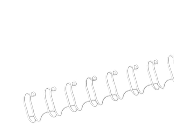 Fellowes - 6 mm - 297 mm - 34 ringer - A4 (210 x 297 mm) - 35 ark - hvit - 100 stk bindestreng - for Fellowes Galaxy E, Galaxy Wire, Quasar 130