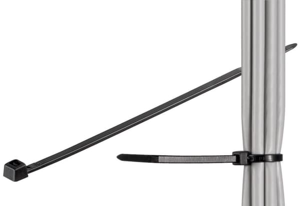 Goobay 17069, Avrivbart buntebånd, Nylon, Sort, -35 - 85 °C, 200 mm, 2,5 mm