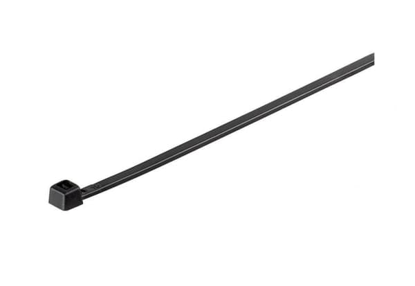 Goobay 17069, Avrivbart buntebånd, Nylon, Sort, -35 - 85 °C, 200 mm, 2,5 mm