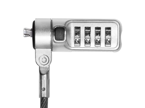LogiLink NBS010, Nobel, Kombinasjonslås, Stål, Sort, Sølv