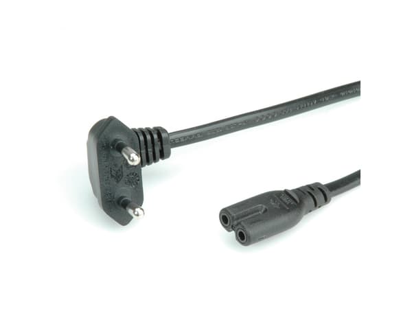 ROLINE CEE 7/16/IEC320 C7, 1,8 m, 1,8 m, CEE7/16, C7 förbinder, 250 V, 2,5 A