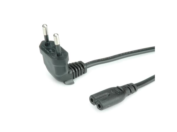 ROLINE CEE 7/16/IEC320 C7, 1,8 m, 1,8 m, CEE7/16, C7 förbinder, 250 V, 2,5 A