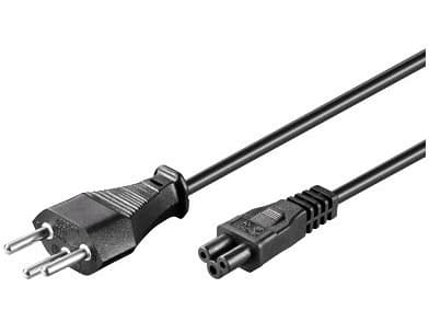 MicroConnect - Strømkabel - SEV 1011 (hann) til IEC 60320 C5 - AC 250 V - 2.5 A - 5 m - svart