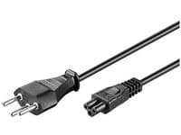 MicroConnect - Strømkabel - SEV 1011 (hann) til IEC 60320 C5 - AC 250 V - 2.5 A - 5 m - svart