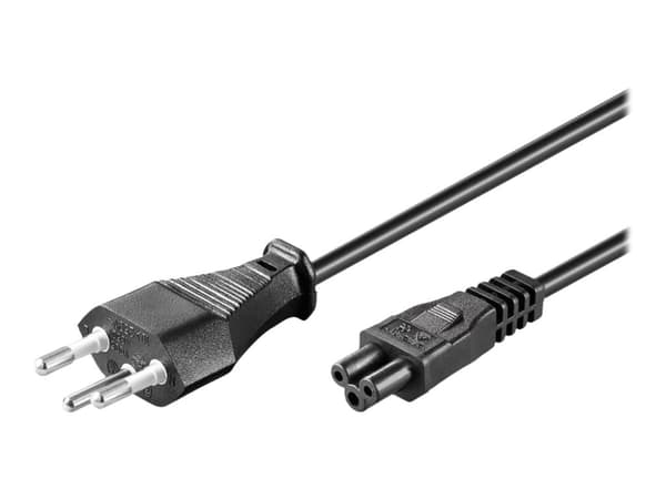 MicroConnect - Strømkabel - SEV 1011 (hann) til IEC 60320 C5 - AC 250 V - 2.5 A - 5 m - svart