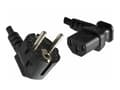 Miniatyrbilde 2 av 5: MicroConnect - Strømkabel - power CEE 7/7 (hann) vinklet til power IEC 60320 C13 vinklet - 1.8 m - svart
