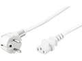 Miniatyrbilde 4 av 5: MicroConnect - Strømkabel - power CEE 7/7 (hann) vinklet til power IEC 60320 C13 - 5 m - hvit