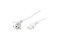 Miniatyrbilde 2 av 5: MicroConnect - Strømkabel - power CEE 7/7 (hann) vinklet til power IEC 60320 C13 - 5 m - hvit