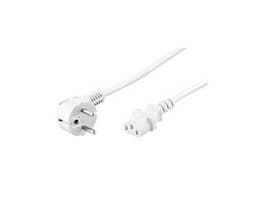 MicroConnect - Strømkabel - power CEE 7/7 (hann) vinklet til power IEC 60320 C13 - 5 m - hvit
