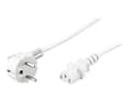 Miniatyrbilde 1 av 5: MicroConnect - Strømkabel - power CEE 7/7 (hann) vinklet til power IEC 60320 C13 - 5 m - hvit