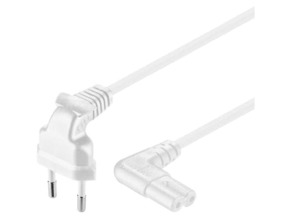 Goobay 97351, 2 m, Virtapistoke tyyppi C, C7 liitin, H03VVH2-F2, 250 V