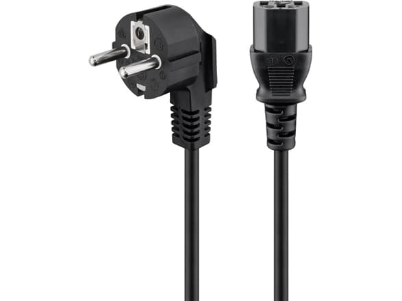 Goobay 51320, 5 m, Virtapistoke tyyppi F, C13 liitin, H05VV-F3G, 250 V