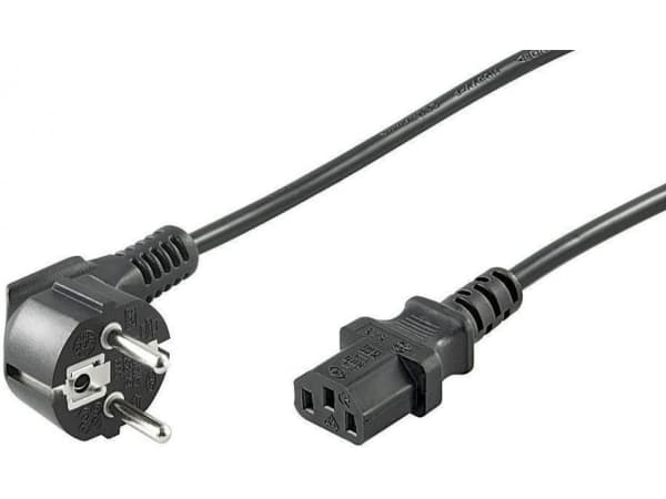 Goobay 51320, 5 m, Virtapistoke tyyppi F, C13 liitin, H05VV-F3G, 250 V